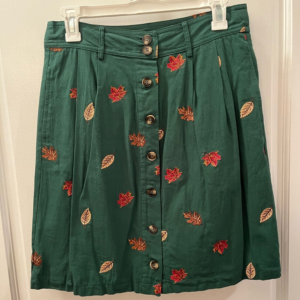 Kiel James Patrick Green Leaf Skirt